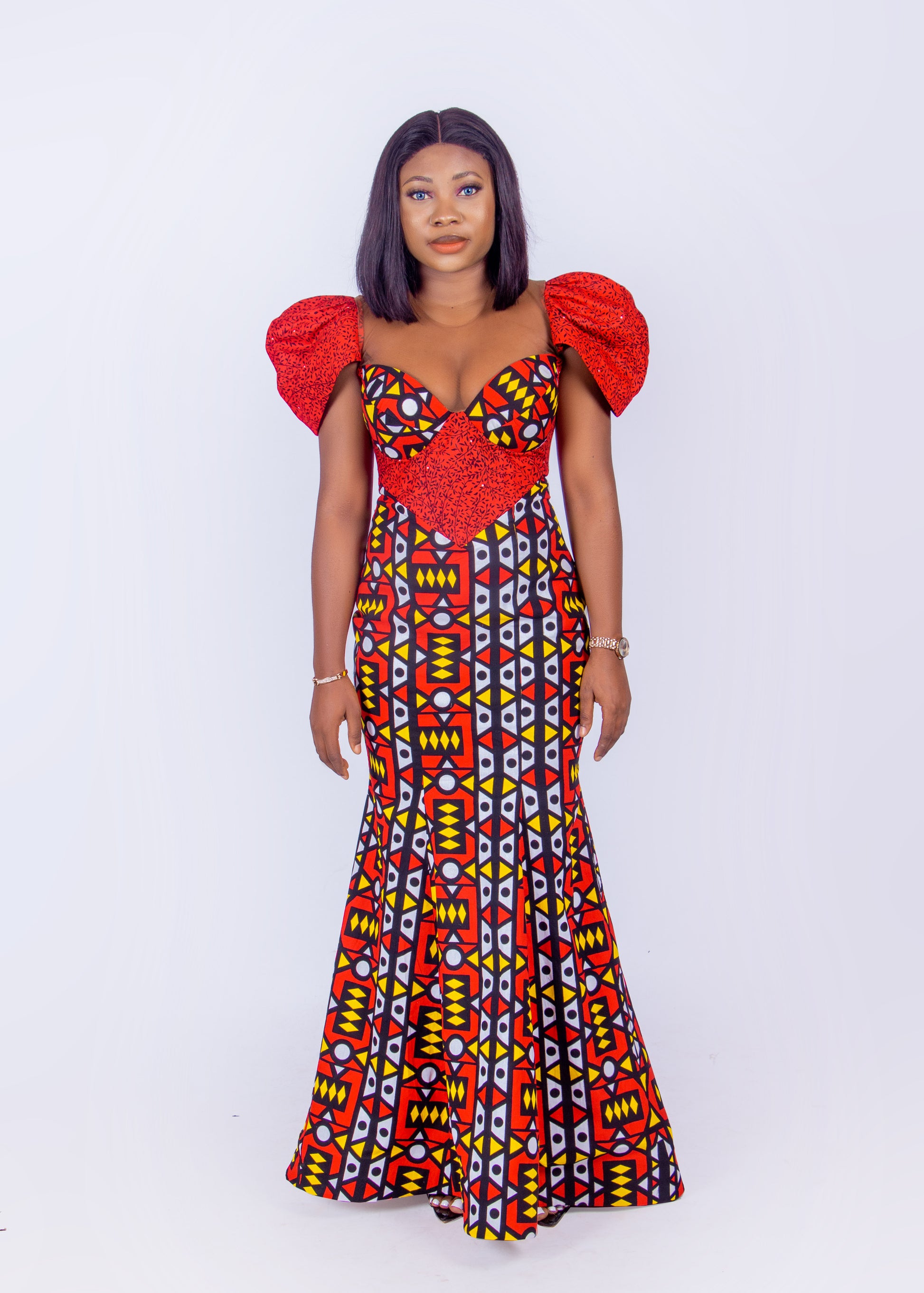 Ankara Corset Dress – ChyAzozie Inspired